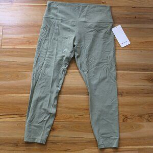 NWT Lululemon Align High Rise Pant 25" light green Size 14